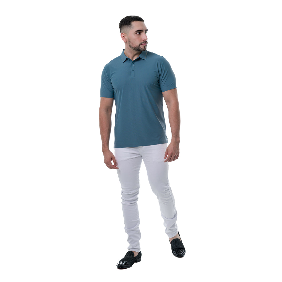 PLAYERA AQUA COLLOR'S COUTURE POLO29AQUA