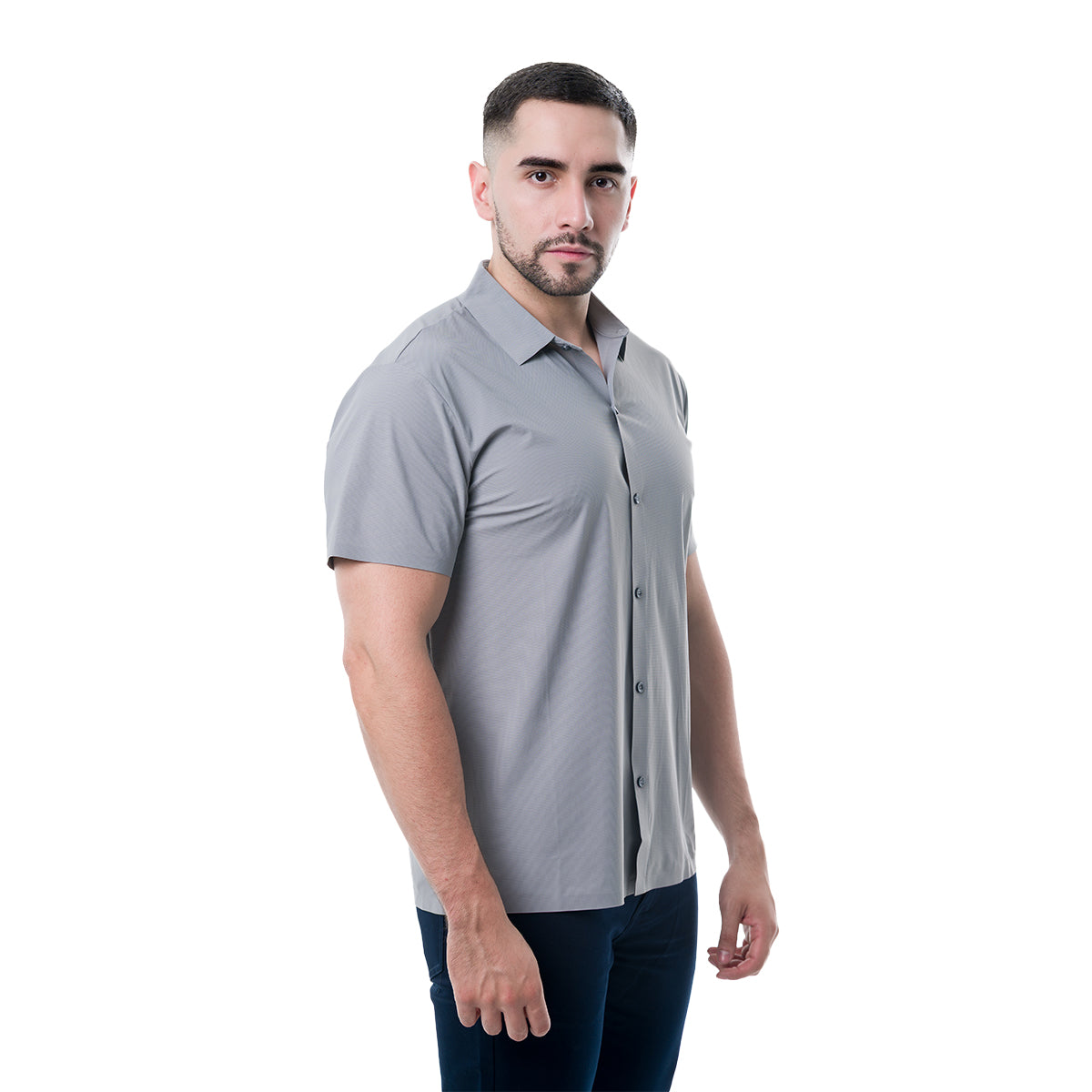 PLAYERA GRAY COLLOR'S COUTURE LUXURY417GRAY