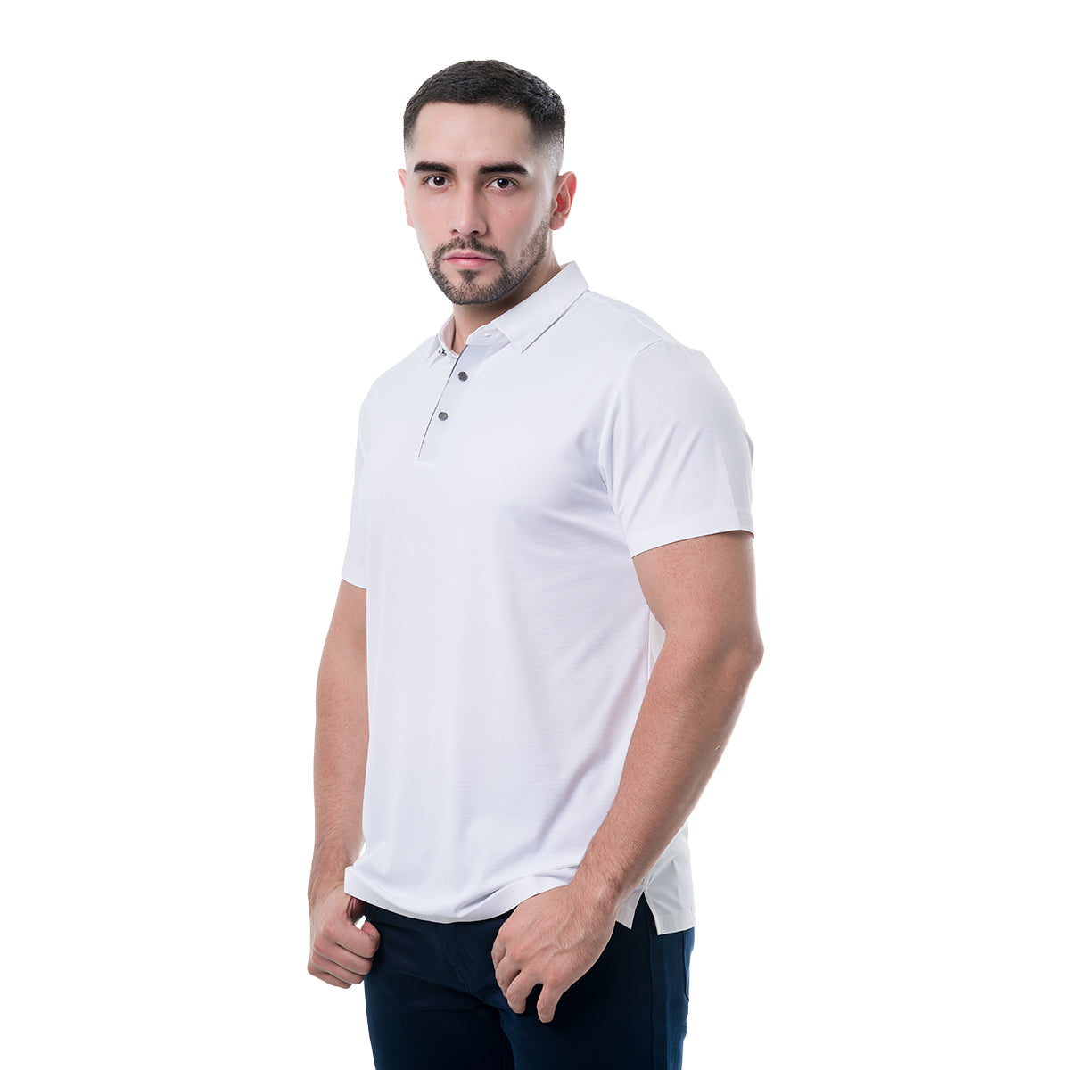 PLAYERA WHITE COLLOR'S COUTURE POLO305WHITE