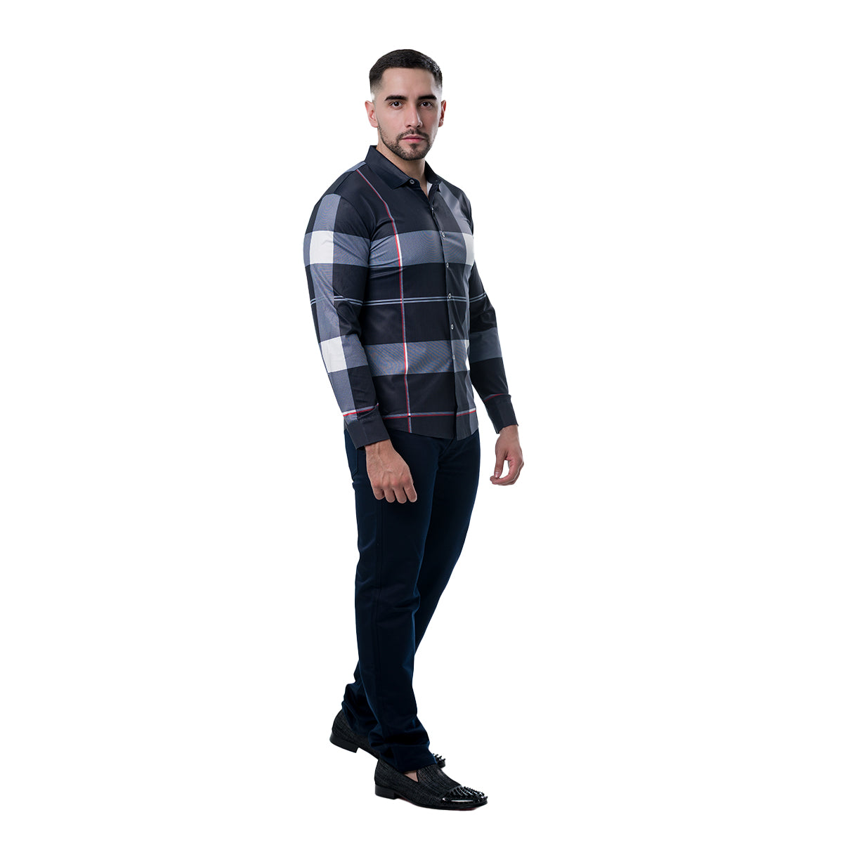 CAMISA MANGA LARGA BLACK PAVINI SH26501BLACK