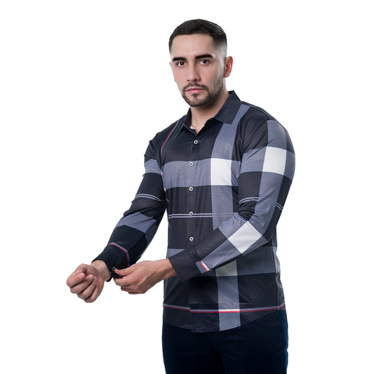 CAMISA MANGA LARGA BLACK PAVINI SH26501BLACK