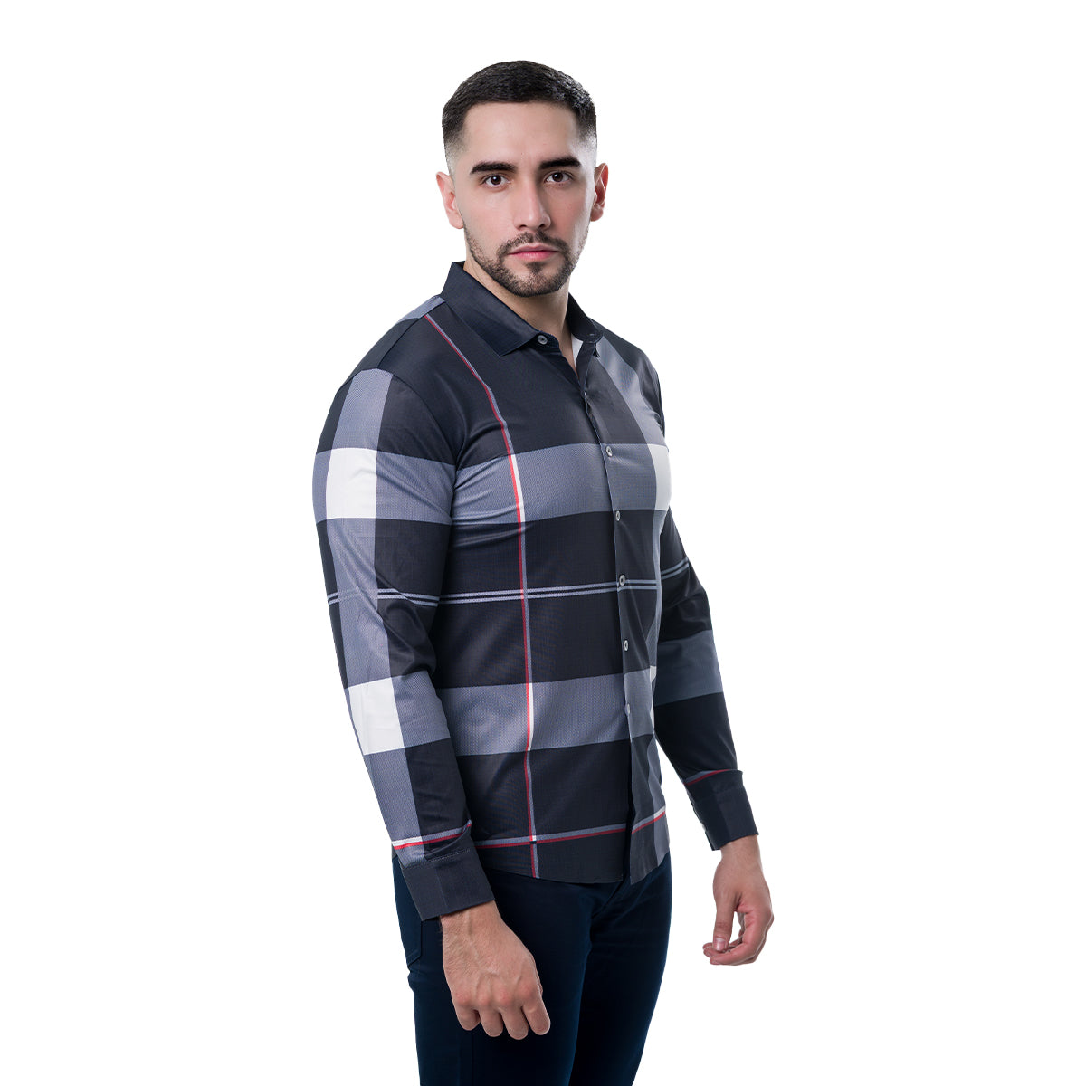 CAMISA MANGA LARGA BLACK PAVINI SH26501BLACK