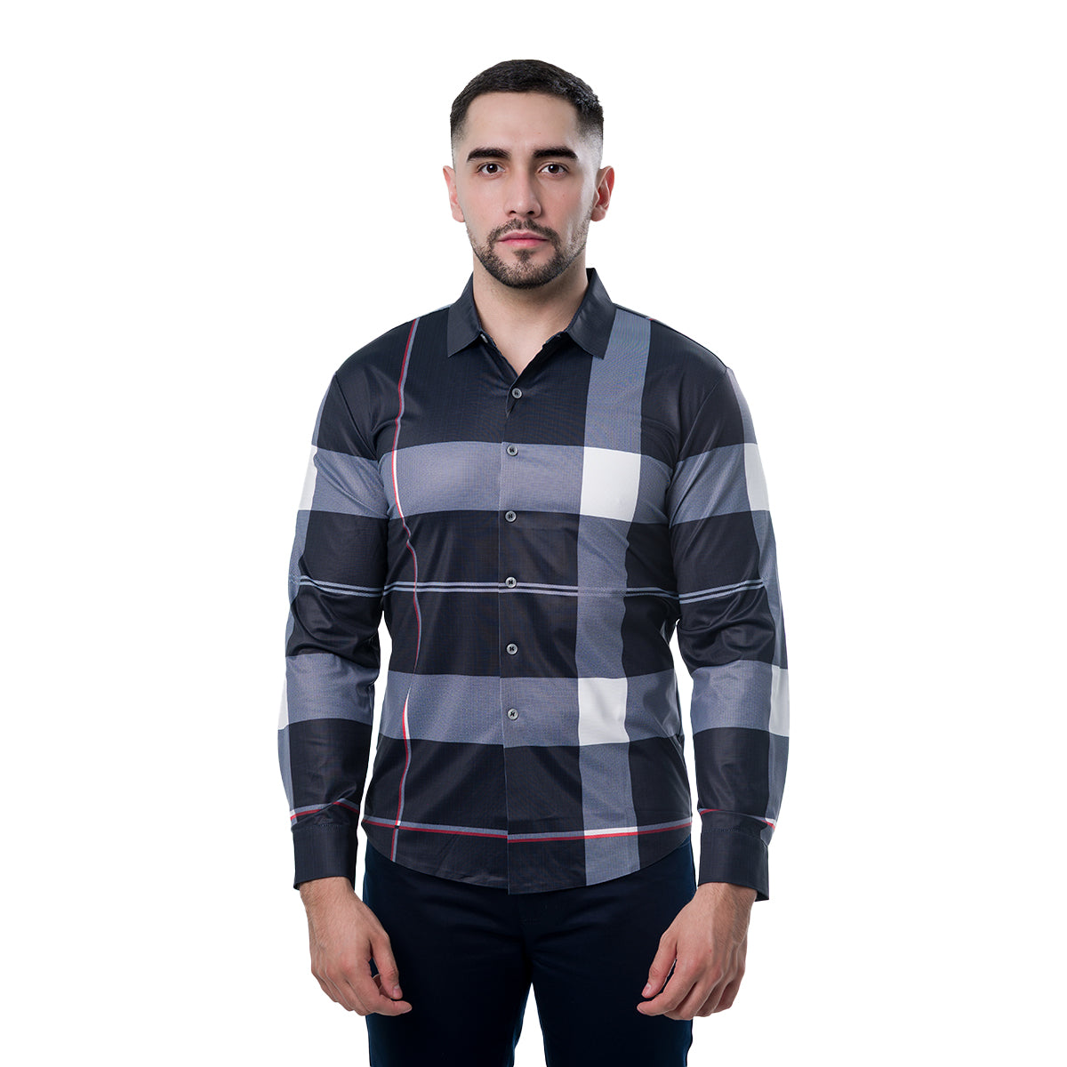 CAMISA MANGA LARGA BLACK PAVINI SH26501BLACK