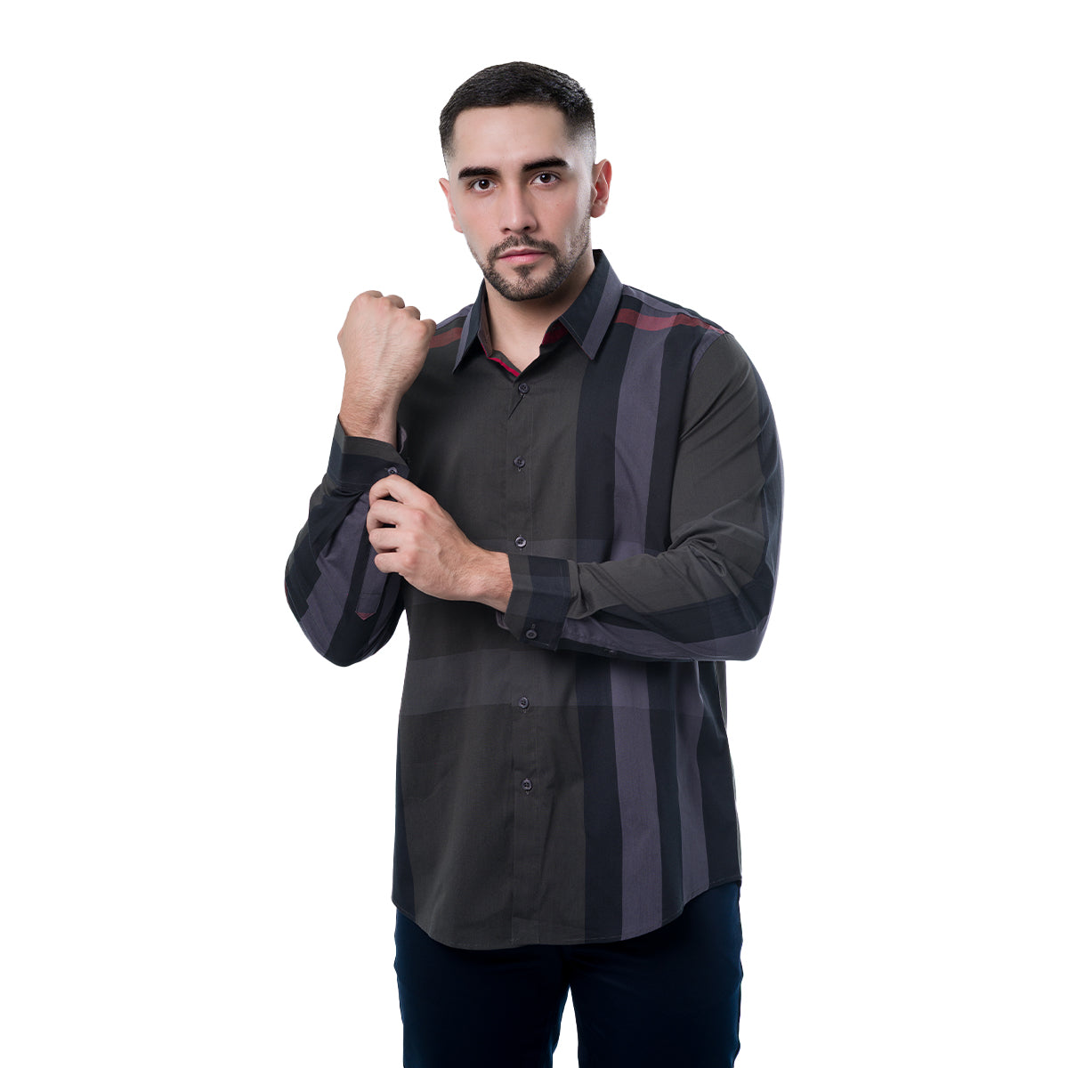 CAMISA MANGA LARGA GREY CLAVI CJLS103GREY