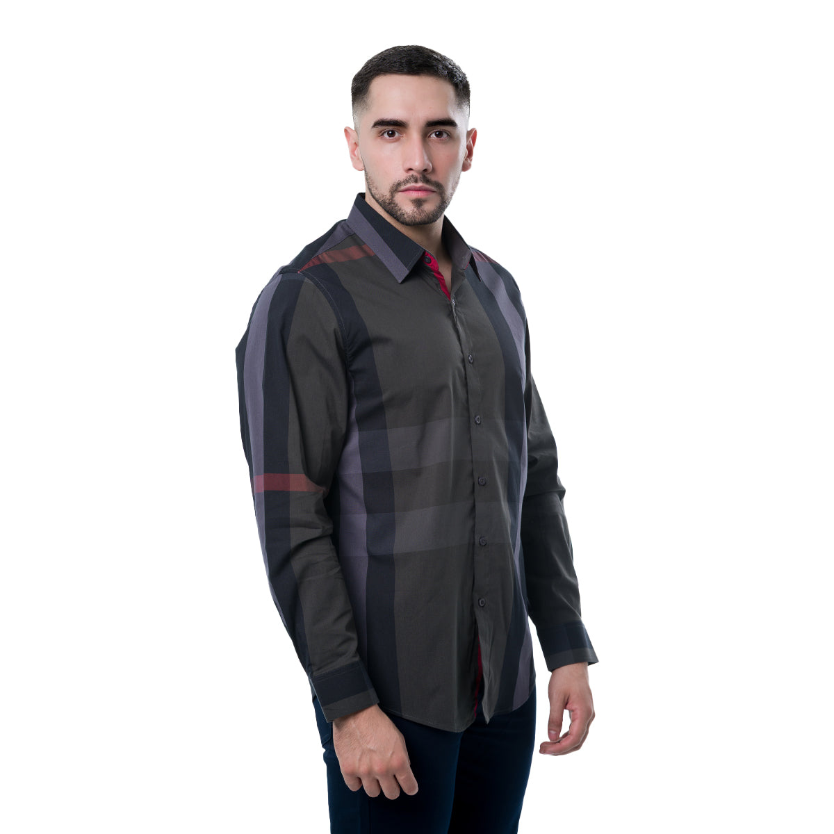 CAMISA MANGA LARGA GREY CLAVI CJLS103GREY