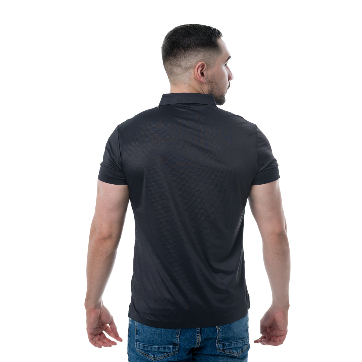 PLAYERA BLACK COLLOR'S COUTURE POLO20BLACK