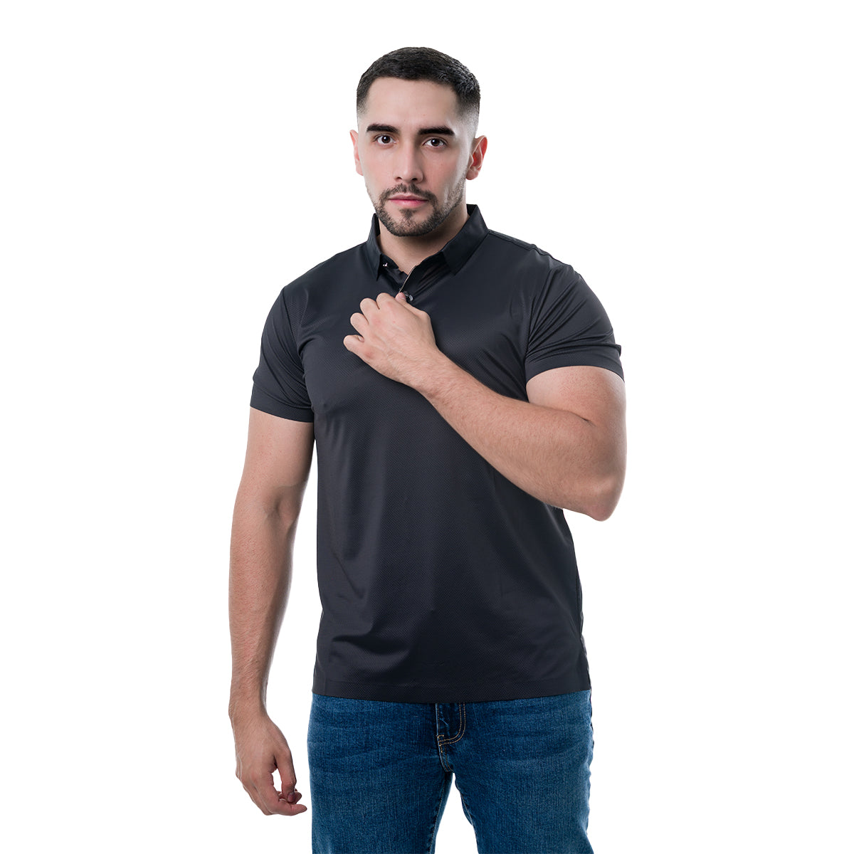 PLAYERA BLACK COLLOR'S COUTURE POLO25BLACK