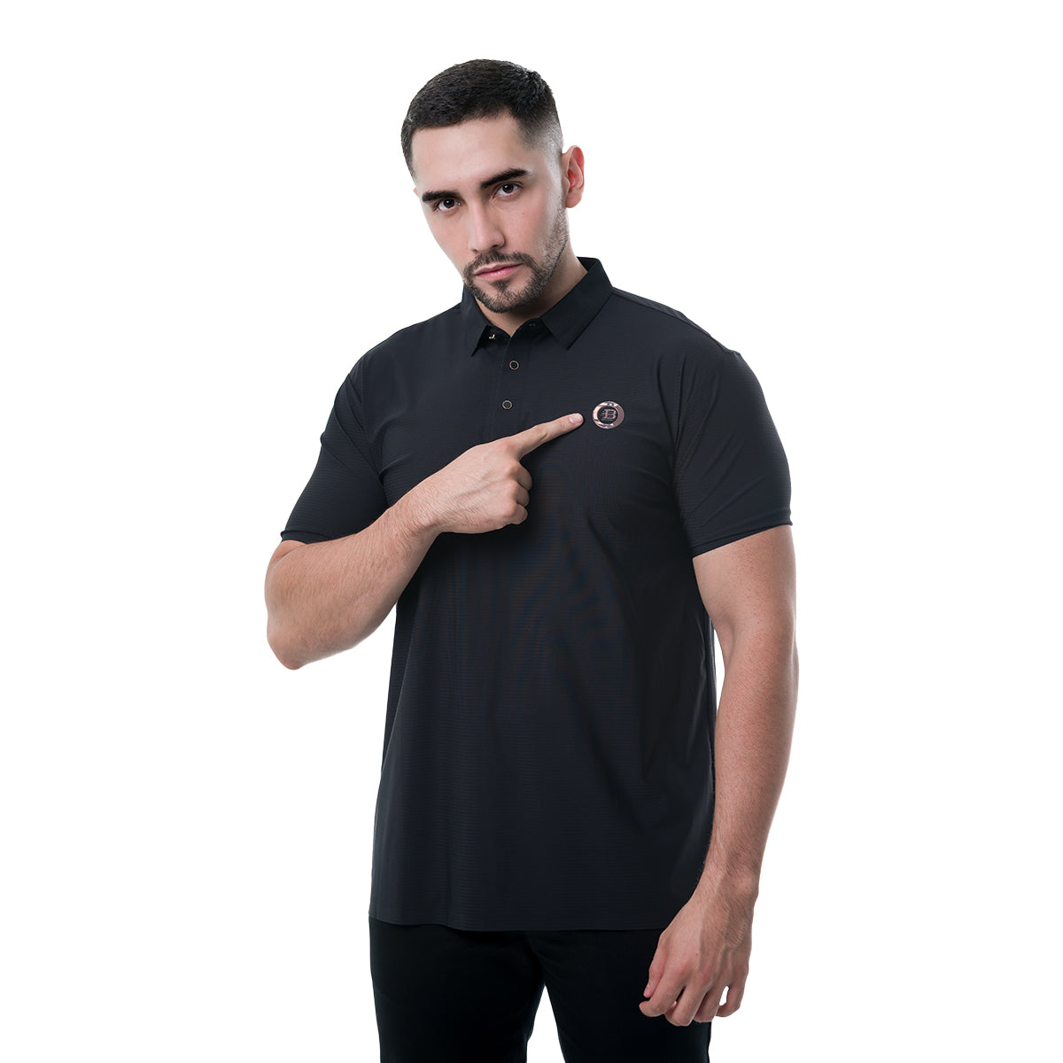 PLAYERA MODERNO BLACK MJP1053BLACK