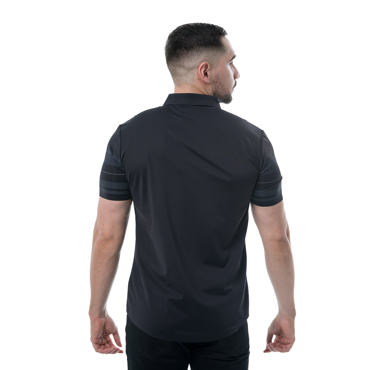 CAMISA MANGA CORTA BLACK MODERNO MJLSS216BLACK