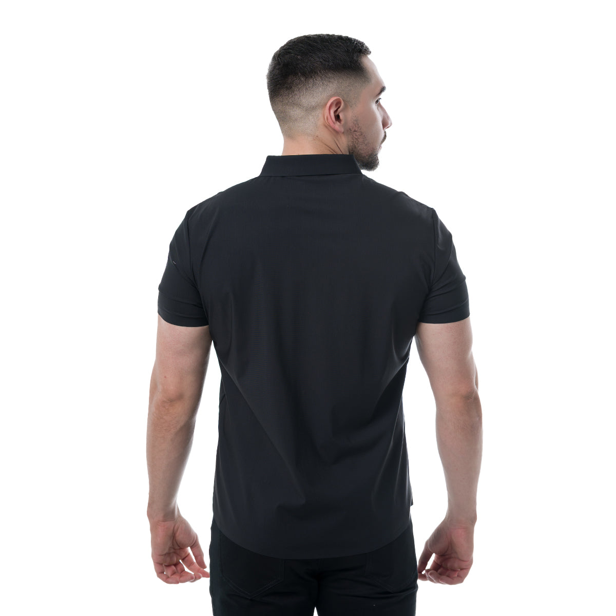 CAMISA MANGA CORTA BLACK MODERNO MJLSS214BLACK