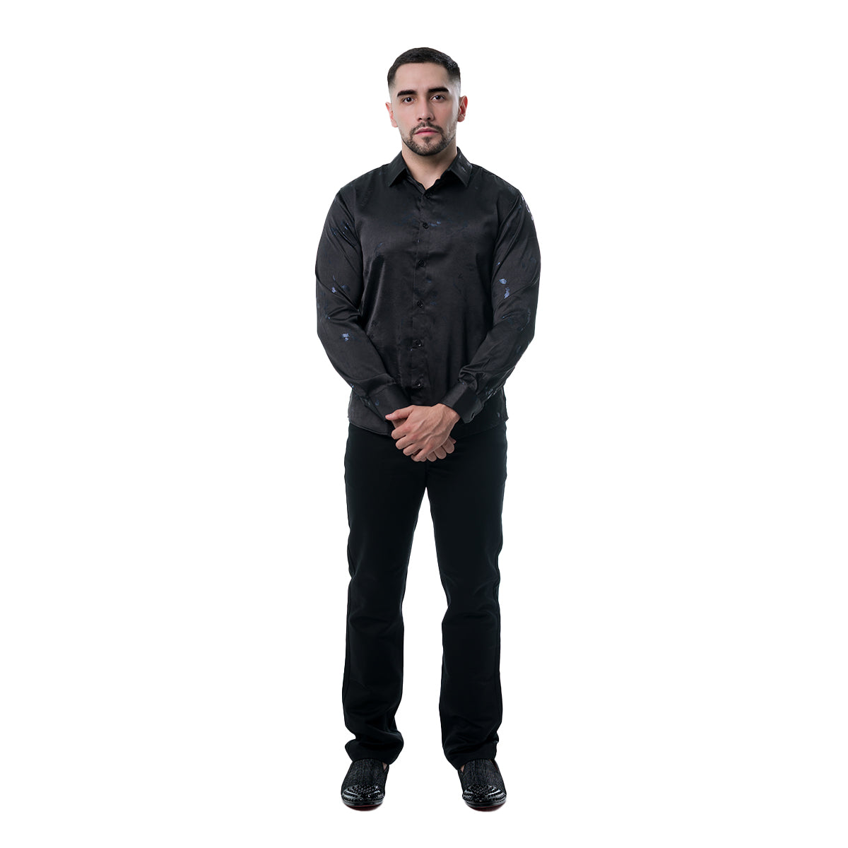 CAMISA MANGA LARGA BLACK PAVINI PVLS23202