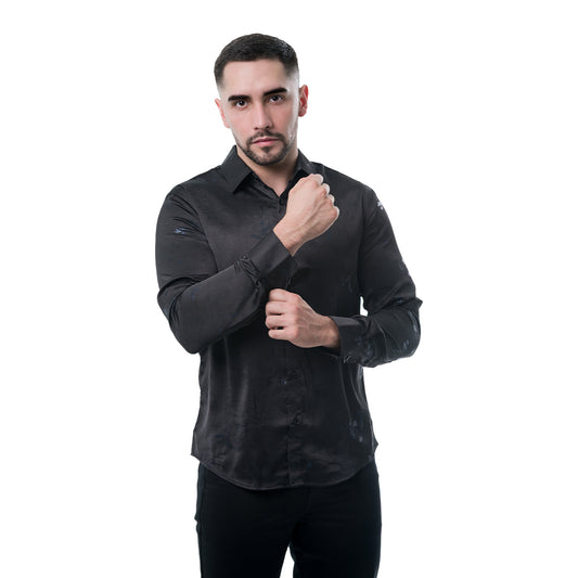 CAMISA MANGA LARGA BLACK PAVINI PVLS23202