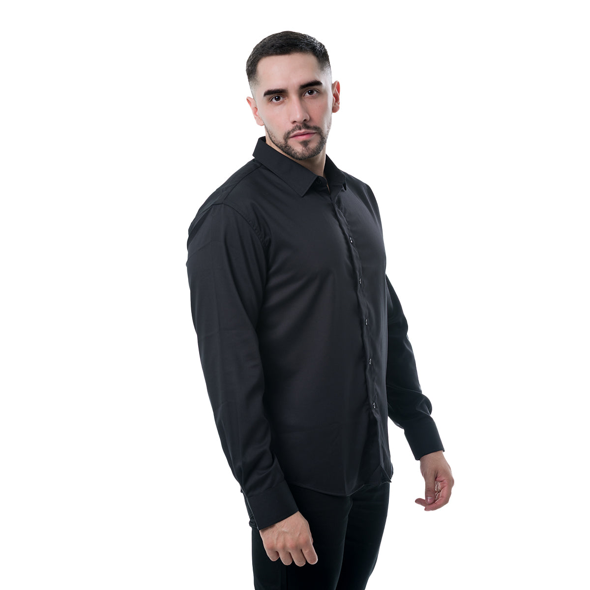 CAMISA MANGA LARGA BLACK PAVINI PVLS19305