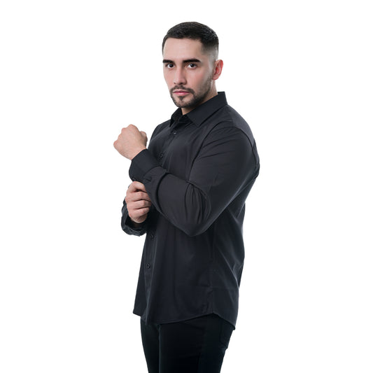 CAMISA MANGA LARGA BLACK PAVINI PVLS19305