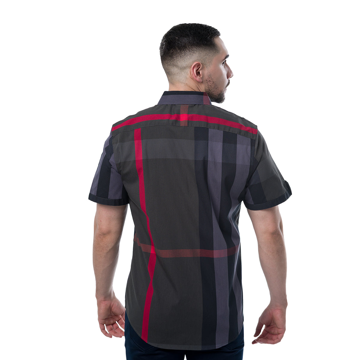 CAMISA MANGA CORTA GREY CLAVI CJSS207GREY