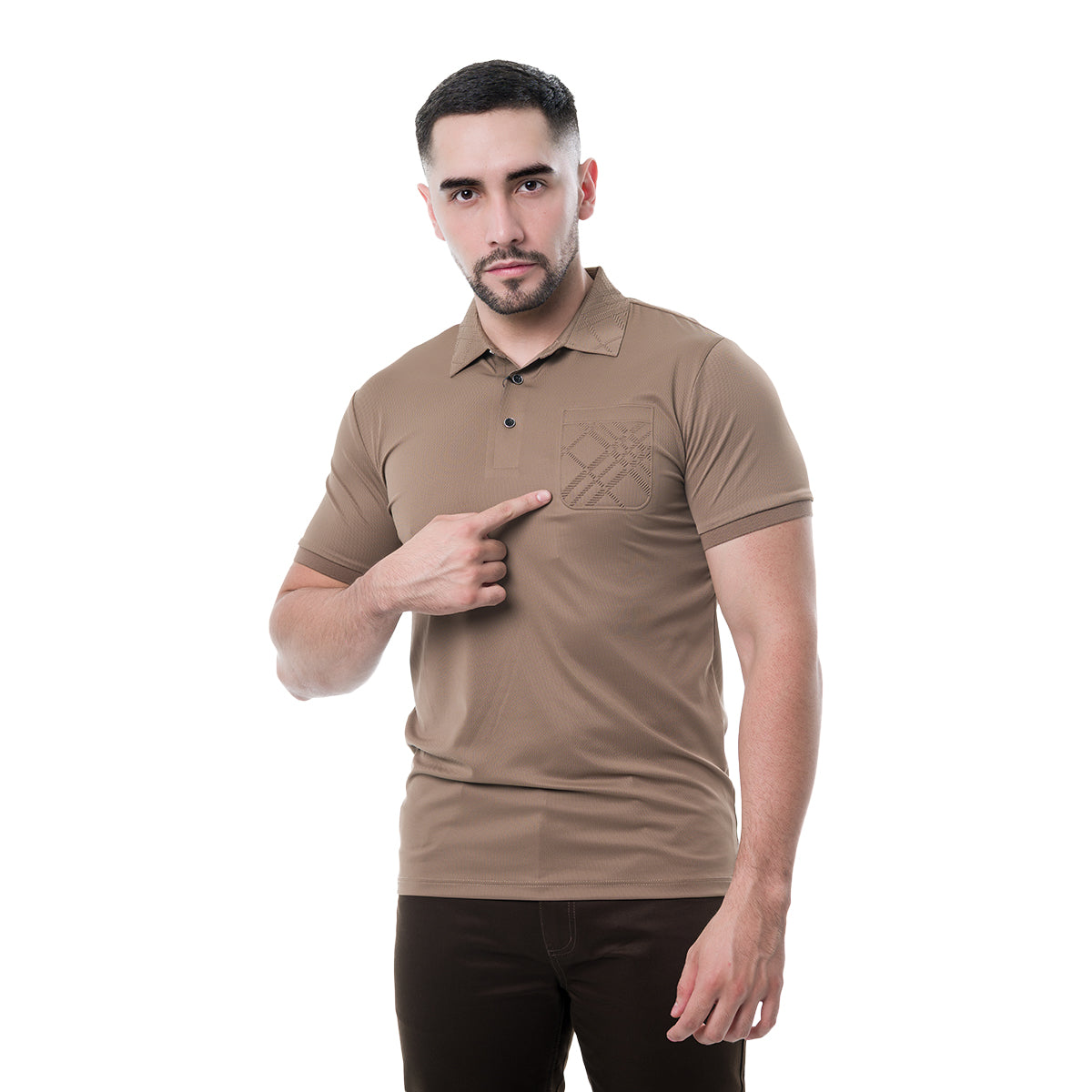PLAYERA BROWN VERSATEL VP235BROWN