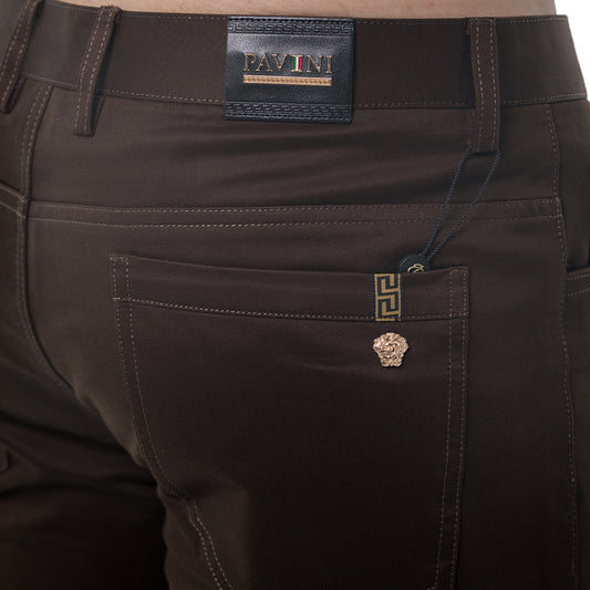 PANTALÓN PAVINI CHOCOLATE P1219CHOCOLATE