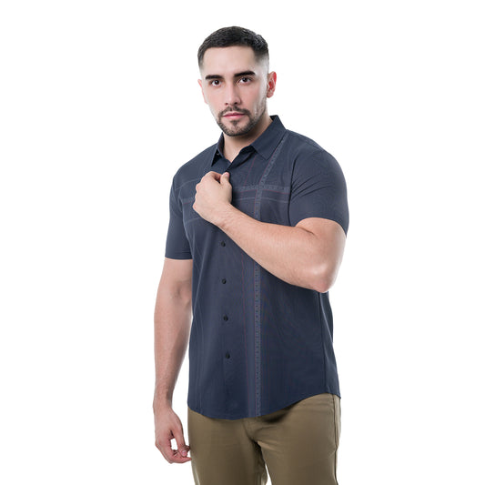 CAMISA MANGA CORTA NAVY MODERNO MJLSS201NAVY