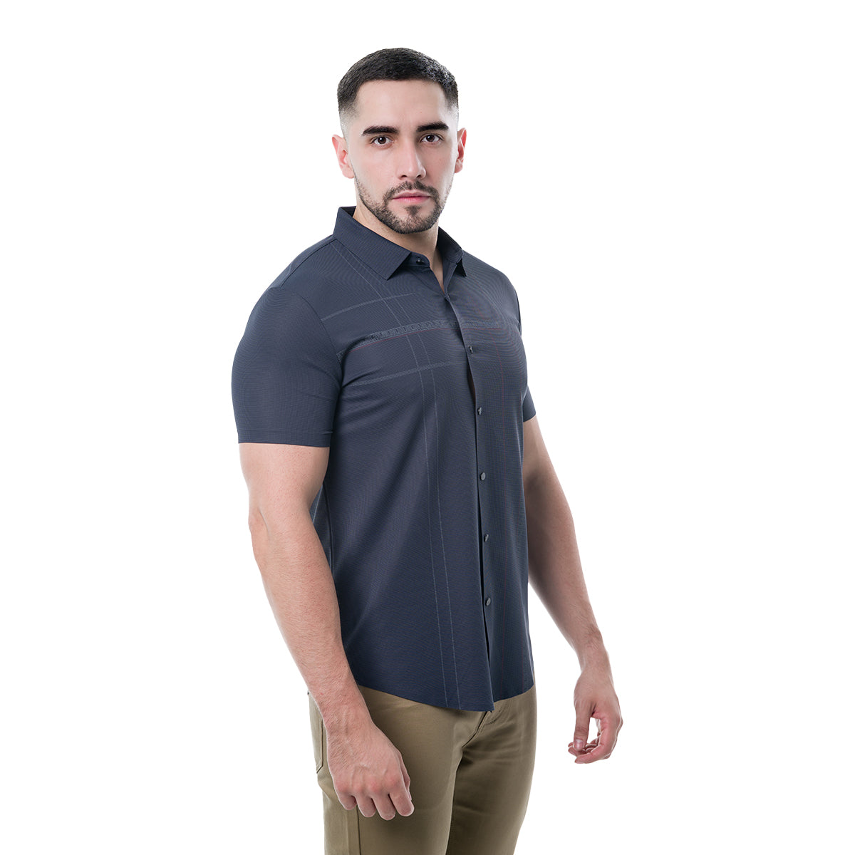 CAMISA MANGA CORTA NAVY MODERNO MJLSS201NAVY