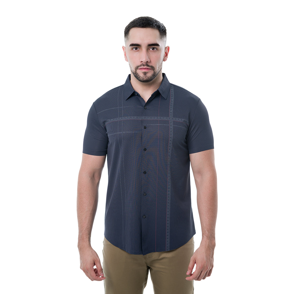 CAMISA MANGA CORTA NAVY MODERNO MJLSS201NAVY