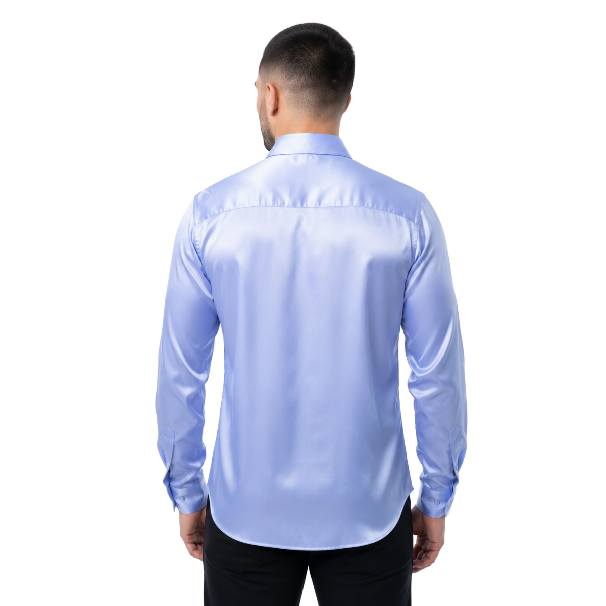 CAMISA MANGA LARGA PAVINI BLUE PVLS081BLUESATIN