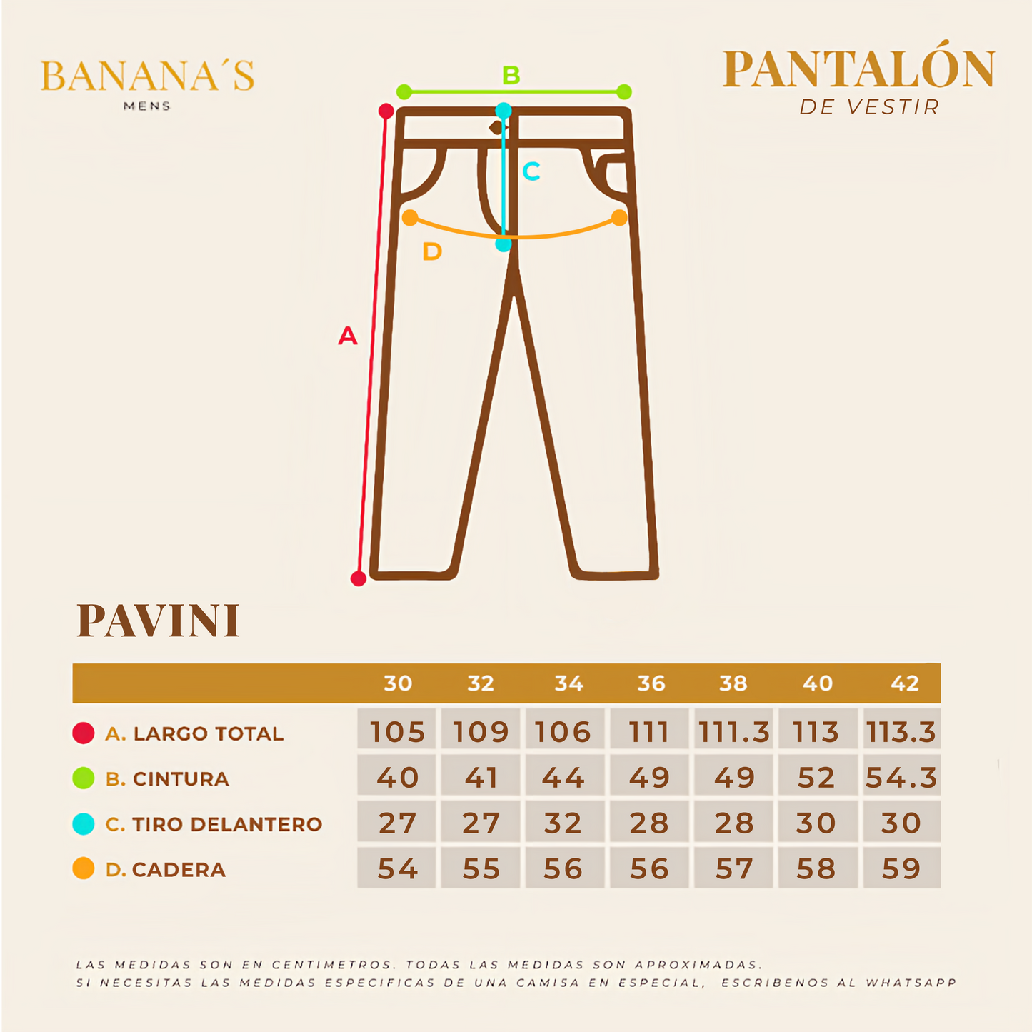 PANTALON PAVINI BLACK P9104BEIGE