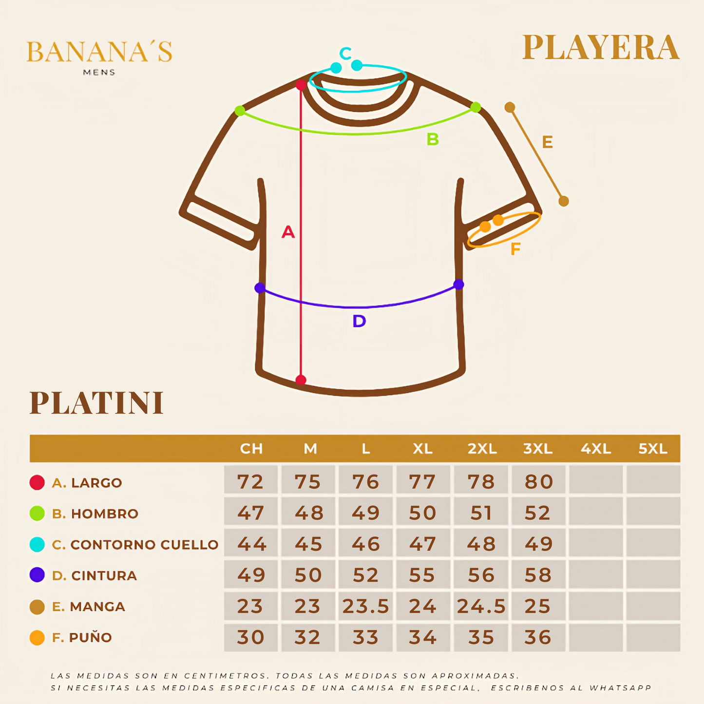 PLAYERA PLATINI BEIGE STT10695BEIGE
