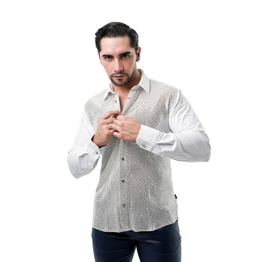 CAMISA BARABAS MANGA LARGA WHITE 4B43WHITESILVER