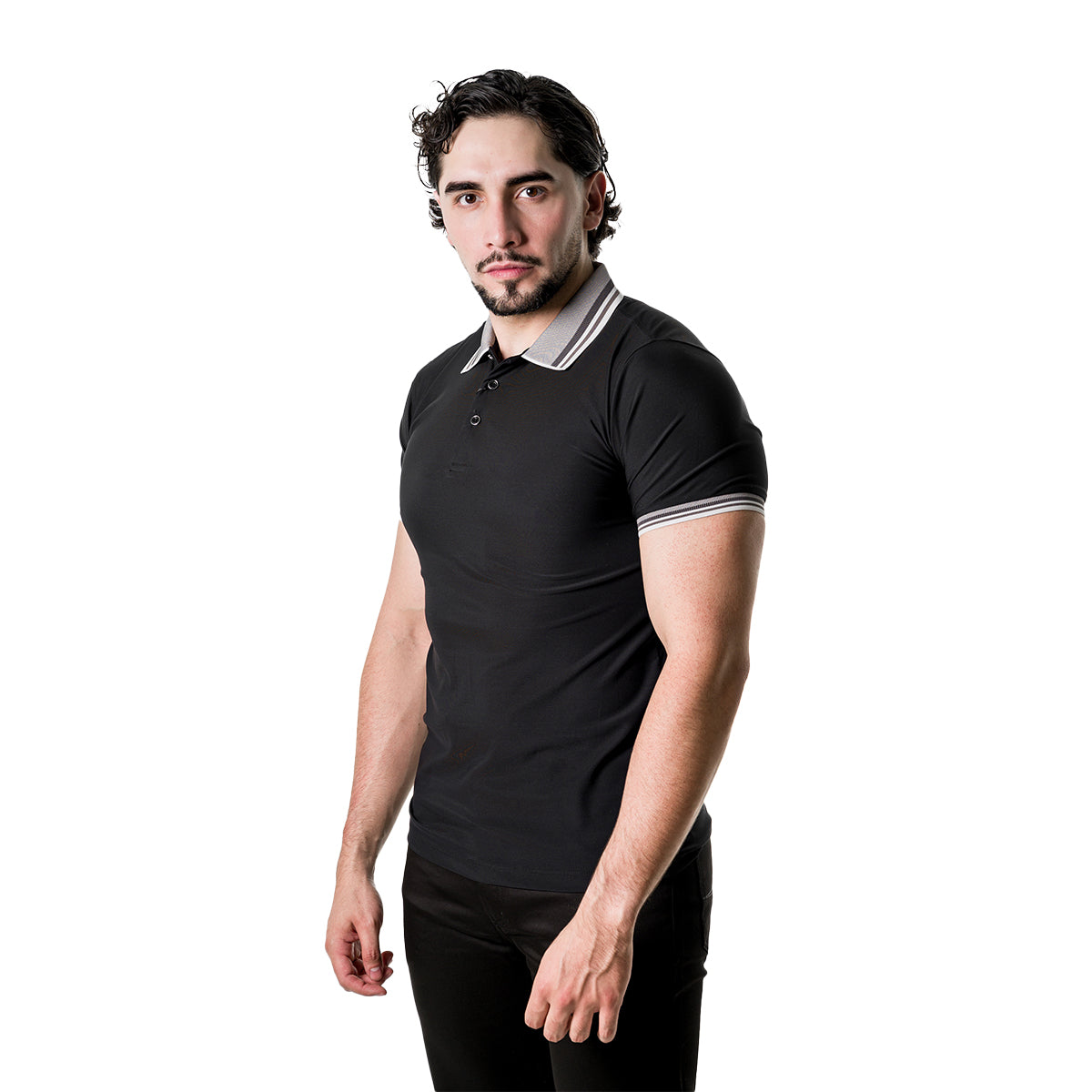 PLAYERA PAVINI BLACK P2292BLACK