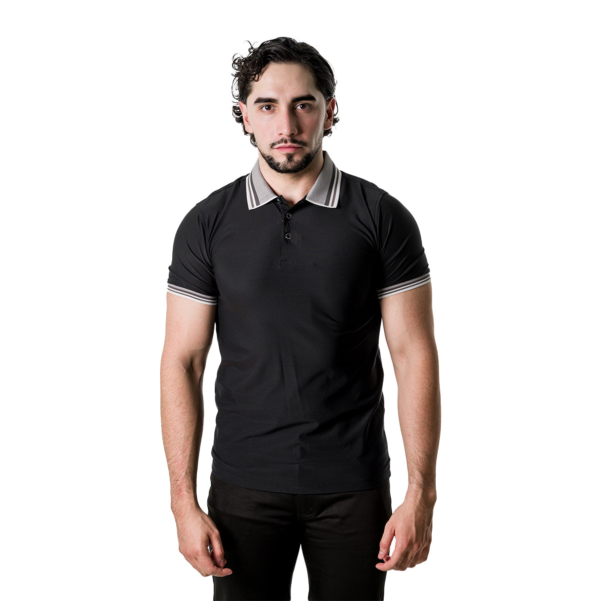 PLAYERA PAVINI BLACK P2292BLACK