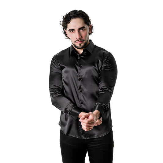 CAMISA MANGA LARGA PAVINI PVLS08101BLACK