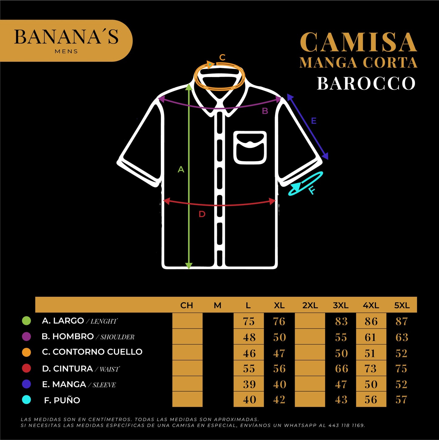 CAMISA MANGA CORTA BAROCCO WHITE PS801WHITE