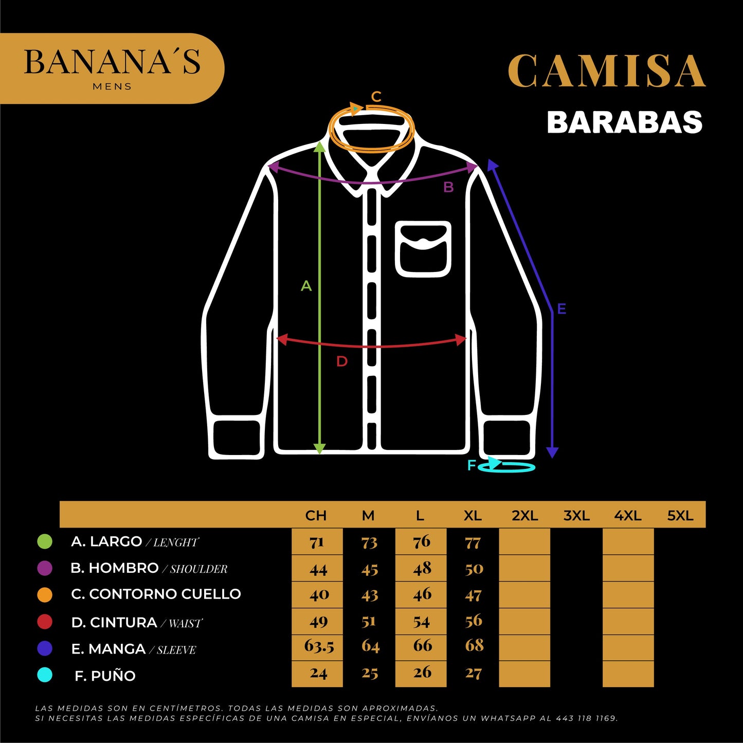 CAMISA MANGA LARGA BARABAS 4SPR08MULTI
