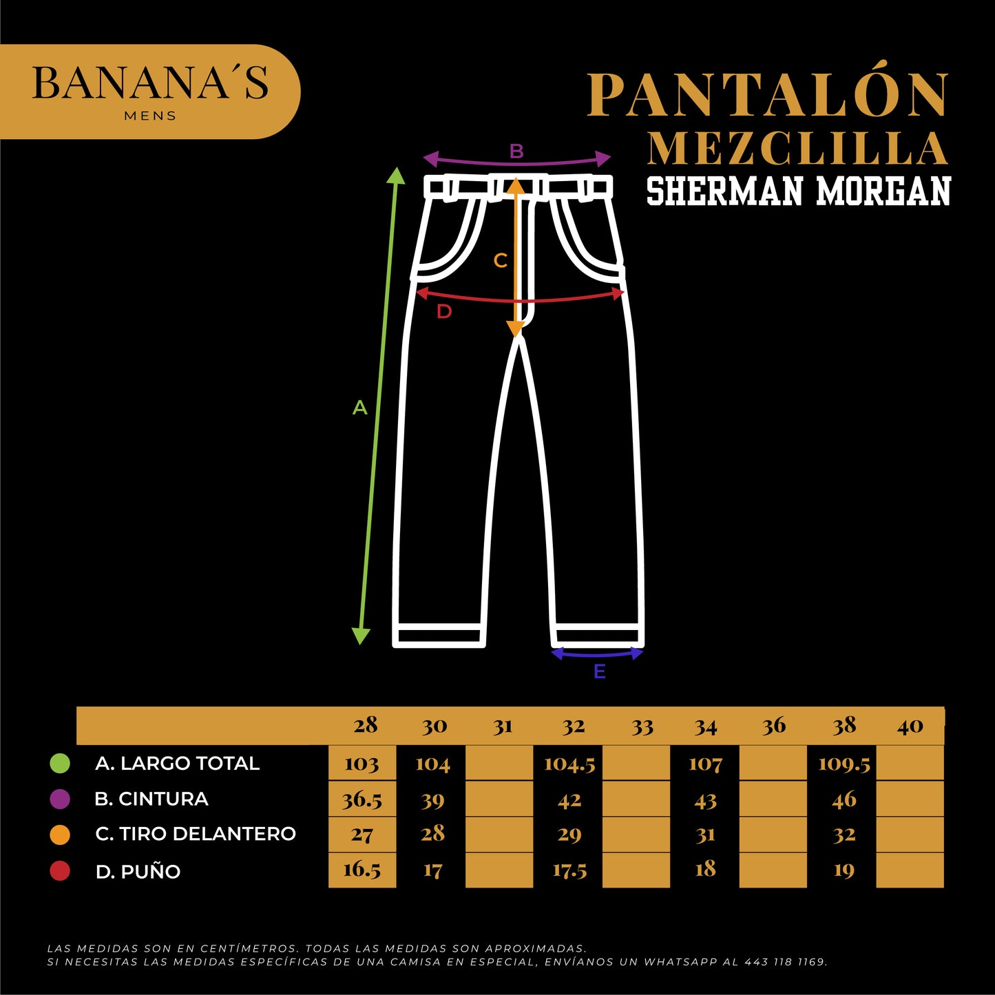 PANTALÓN SHERMAN MORGAN BLACK SH1045692